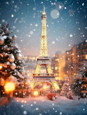 Noël et Nouvelle An, Champs Élysées, Tour Eiffel